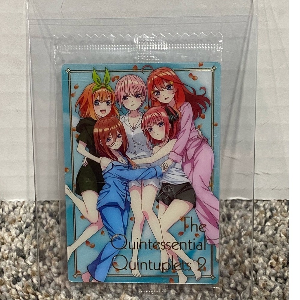 Bandai Quintessential Quintuplets 2 Wafer Card Ichika Nino Miku Yotsuba Itsuki
